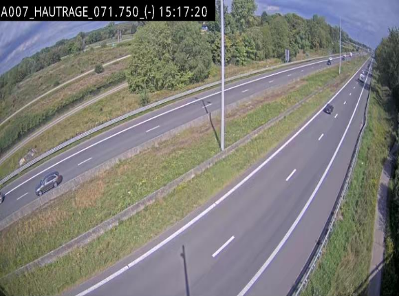 Webcam autoroute Belgique - Hautrage - E19 - BK 71.7