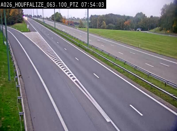 Caméra autoroute Belgique - Houffalize, E25 direction Liège