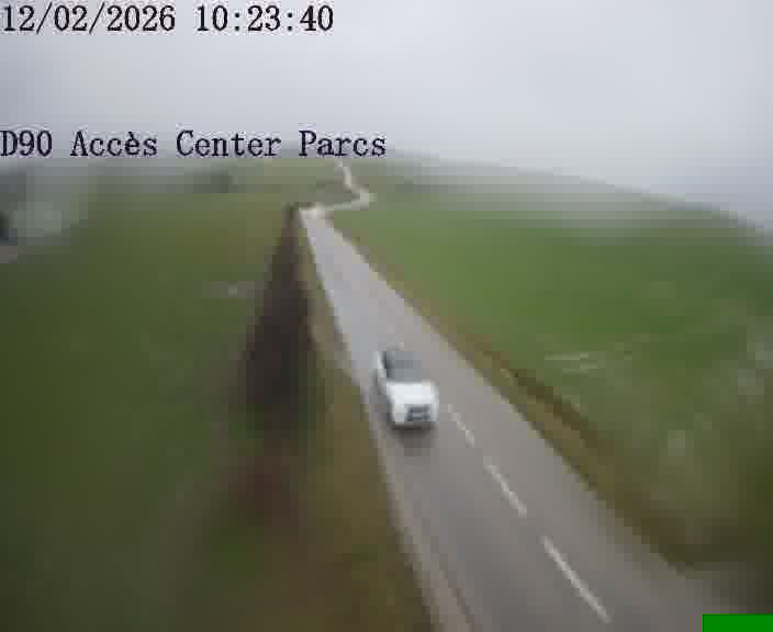 Point de vue trafic déployé sur D90 (France) à Hattigny, regardant vers Hattigny, aidant conducteurs et services à anticiper les flux.