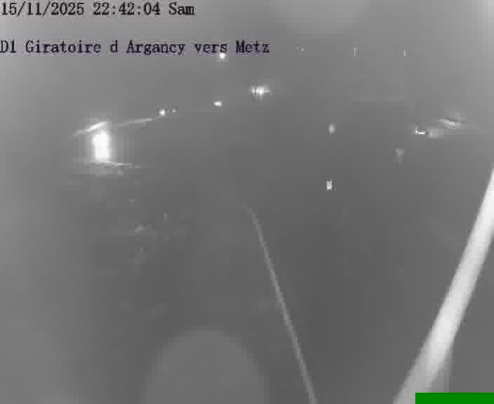 Webcam installée le long de D1 (France) à Argancy, pointée vers Metz, utile pour suivre précisément les conditions de trafic.