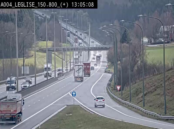 Caméra autoroute Belgique - Côte de Léglise, E411(A4) direction Luxembourg