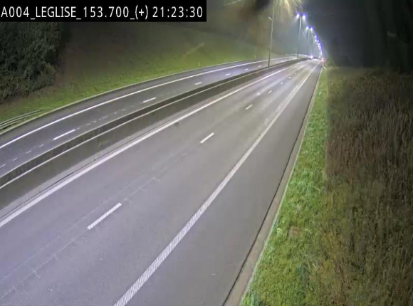 Webcam autoroute E411 à hauteur de Léglise, en direction de Luxembourg