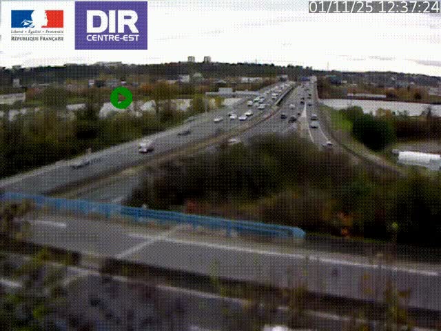 Webcam autoroute sur A450 à Pierre-Bénite en direction de Lyon et de l'autoroute A7