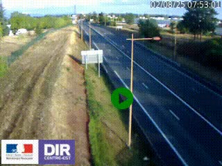 Webcam à Mably, à proximité de Roanne en direction de Moulins sur la N7