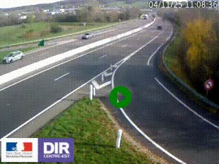 Webcam routière sur la RN6 à Auxerre, à hauteur de la sortie Monéteau, en direction de l'A6 (Gurgy)