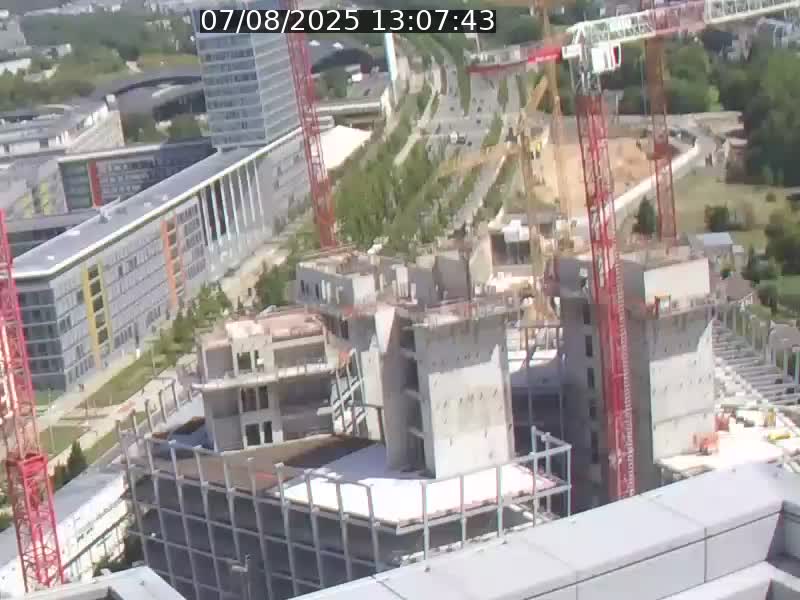 Webcam sur l'avenue John Fitzgerald Kennedy (N51) avec vue orientée vers le Findel