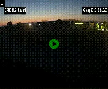Webcam en périphérie de Chartres sur la N123, à hauteur de Luisant. Vue orientée vers Chartres