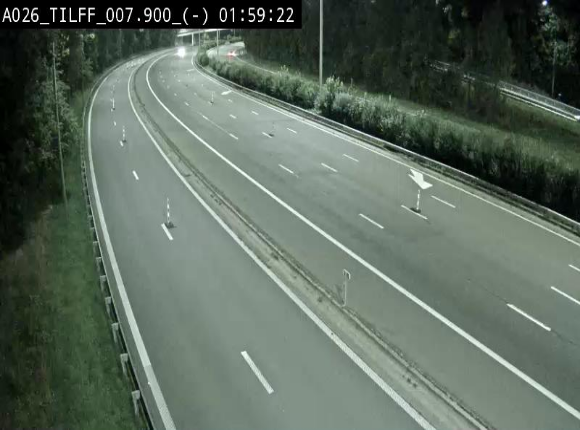 Webcam autoroute A26/E25 à Esneux, en Belgique en direction Luxembourg - BK 7.9