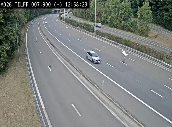 Webcam autoroute A26/E25 à Esneux, en Belgique en direction Luxembourg - BK 7.9