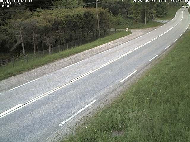Webcam à 424 mètres d'altitude dans la Tranchée de Docelles dans les Vosges, à proximité d'Epinal sur la route de Gerardmer (D11)