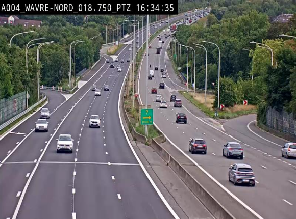 Webcam traffic E411(A4) - BK 18.7 - Bierges (Wavre Nord)