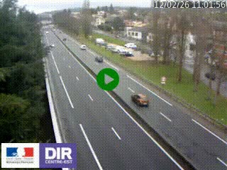 Webcam routière à Le Chambon-Feugerolles sur la RN88 entre Firminy et Saint-Etienne