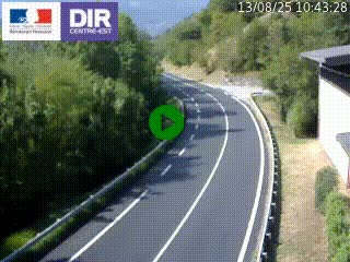 Caméra trafic sur la N90 à Bourg-Saint-Maurice, en provenance d'Aoste et en direction d'Albertville