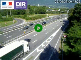 Caméra routière à hauteur de la sortie 15 Chambéry-centre au PK 4,103 en direction d'Albertville