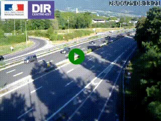 Caméra routière à hauteur de la sortie 15 Chambéry-centre au PK 4,103 en direction d'Albertville