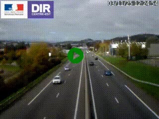 Caméra autoroute à Saint-Etienne (Les Littes) à hauteur du Ikea Saint-Etienne sur l'A72 en direction de Roanne