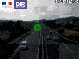 Caméra autoroute à Saint-Etienne (Les Littes) à hauteur du Ikea Saint-Etienne sur l'A72 en direction de Roanne