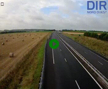 Webcam sur A84 à hauteur de l'échangeur de Poilley avec la N175, au sud d'Avranches