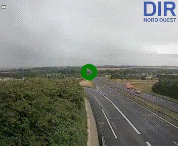 Webcam au début de l'A84 sur le périphérique Ouest de Caen (N814) à hauteur de la sortie 9, Porte de Bretagne