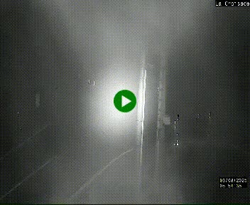 Webcam au carrefour de la croisade, à la jonction entre la N22 et la N320, avant le poste de douane franco-andorrane. Webcam à 1790 mètres d'altitude