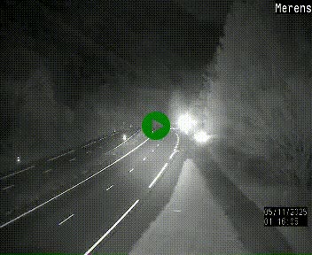 Webcam dans les Pyrénées à hauteur de Mérens-les-Vals sur N320, en direction de Pas de la Casa (Andorre)