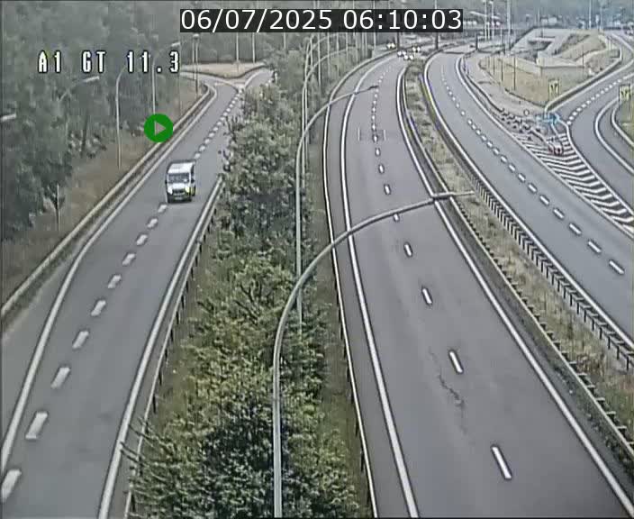 Traffic live webcam Luxembourg Senningerberg - A1 direction Allemagne - BK 11.3