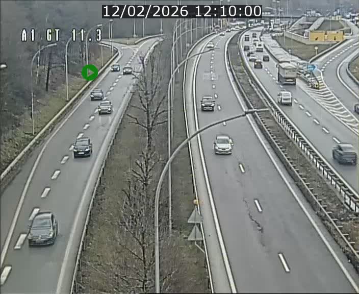 Traffic live webcam Luxembourg Senningerberg - A1 direction Allemagne - BK 11.3