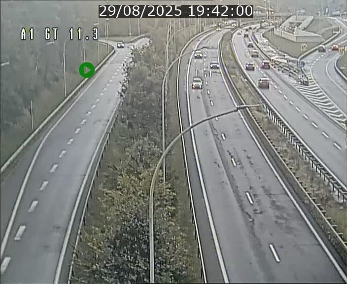 Traffic live webcam Luxembourg Senningerberg - A1 direction Allemagne - BK 11.3