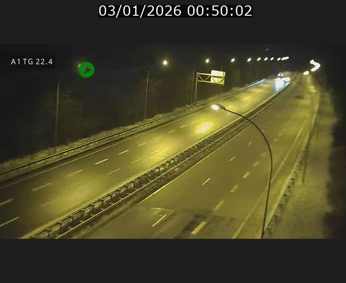 Traffic live webcam Luxembourg Flaxweiler - A1 direction Luxembourg - BK 22.4