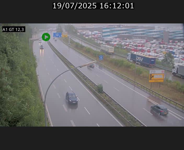 Traffic live webcam Luxembourg Senningerberg - A1 direction Allemagne - BK 12.3