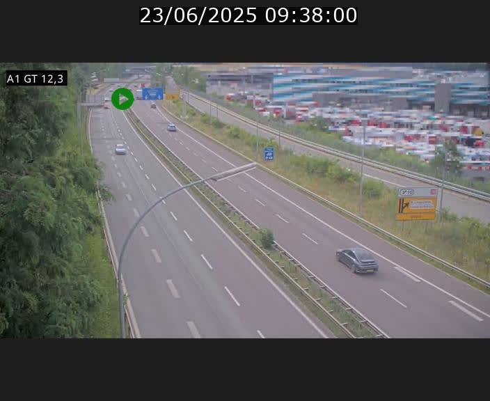 Traffic live webcam Luxembourg Senningerberg - A1 direction Allemagne - BK 12.3