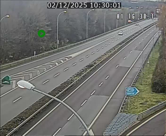 Traffic live webcam Luxembourg Grevenmacher - A1 direction Luxembourg - BK 30.1
