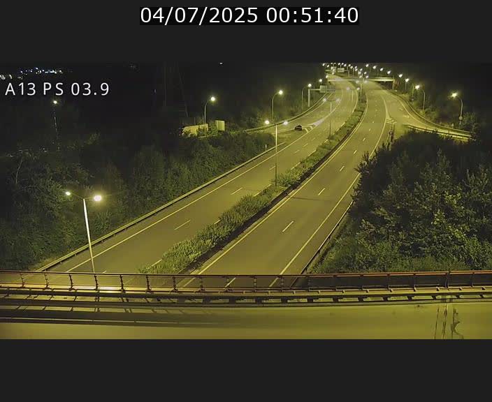 Traffic live webcam Luxembourg Ehlerange - A13 direction Esch-sur-Alzette - BK 6.8