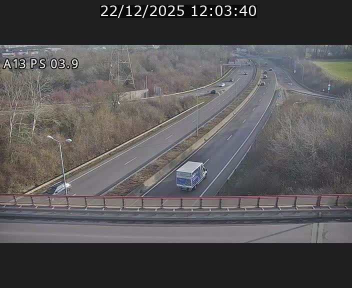 Traffic live webcam Luxembourg Differdange - A13 direction Esch-sur-Alzette - BK 3.9