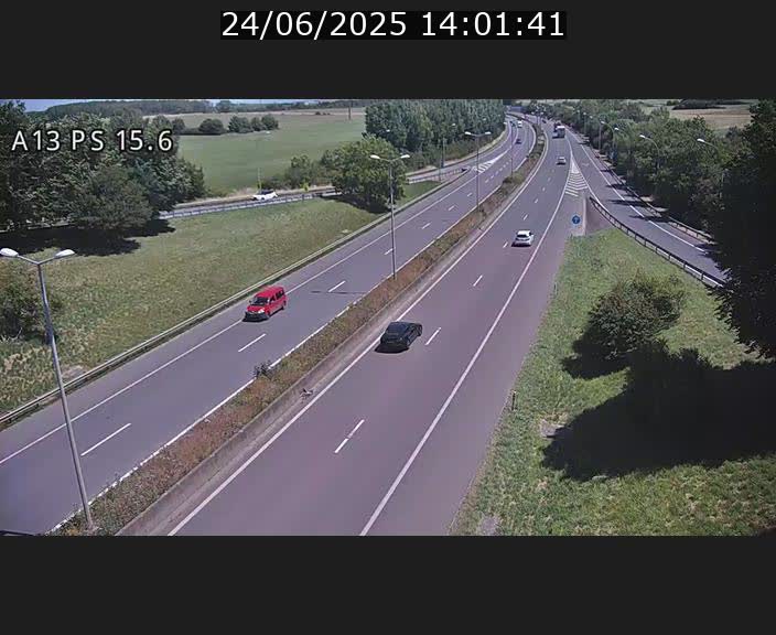 Traffic live webcam Luxembourg Kayl - A13 direction Dudelange - BK 15.6