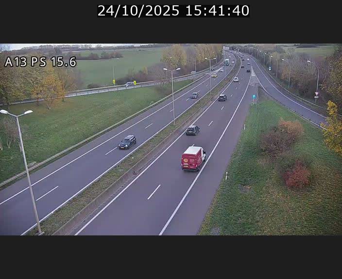 Traffic live webcam Luxembourg Kayl - A13 direction Dudelange - BK 15.6