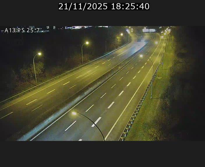 Traffic live webcam Luxembourg Frisange - A13 direction Allemagne - BK 26