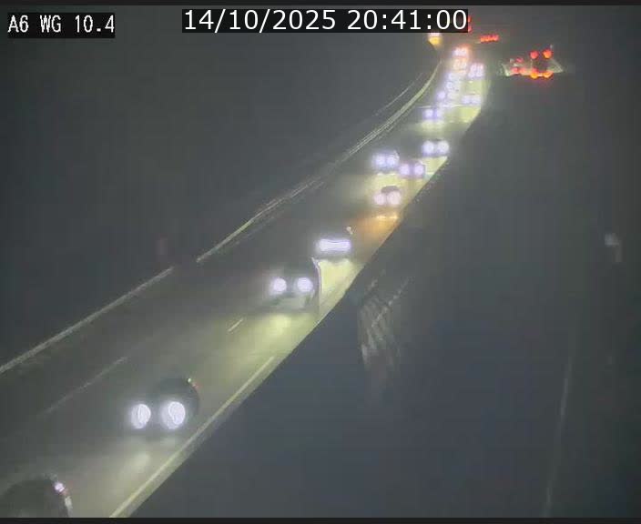 Traffic live webcam Luxembourg Mamer - A6 - BK 10.4 - direction Luxembourg/France/Allemagne