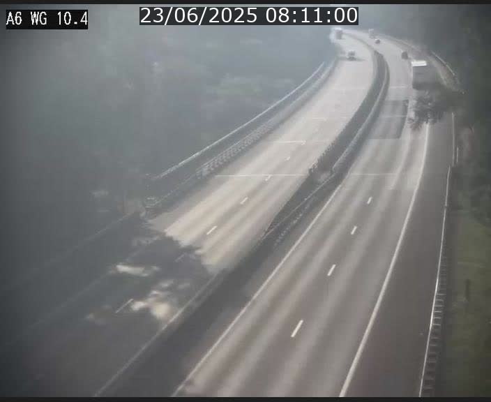 Traffic live webcam Luxembourg Mamer - A6 - BK 10.4 - direction Luxembourg/France/Allemagne