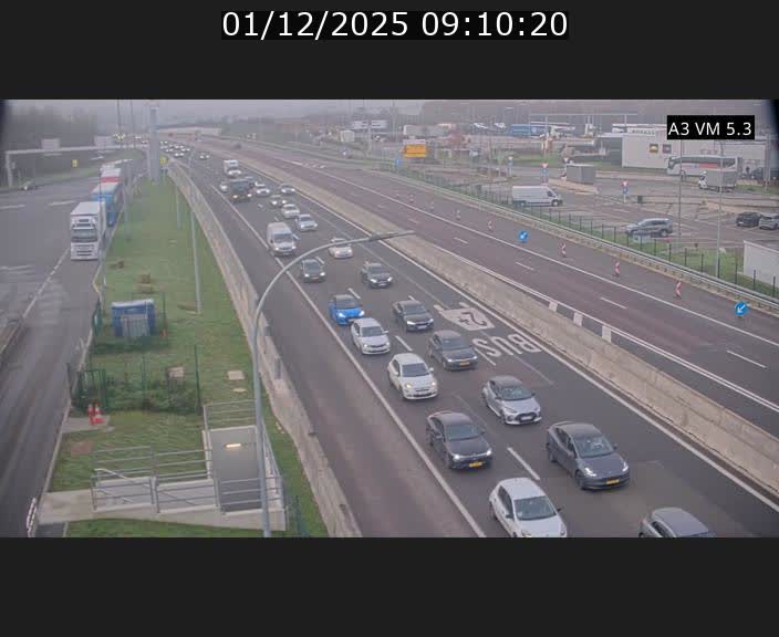 Traffic live webcam Luxembourg Aire de Berchem - A3 - BK 5 - direction France