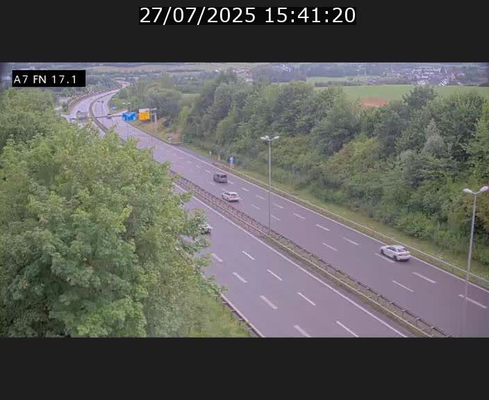 Caméra trafic Luxembourg - A7, Merscherbierg direction Mersch