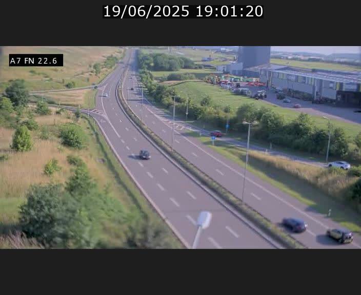 Caméra trafic Luxembourg - A7, Colmar-berg direction Mersch