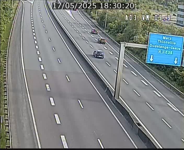 Webcam Autoroute à la Croix de Bettembourg - A3 - BK 9.9 - direction France