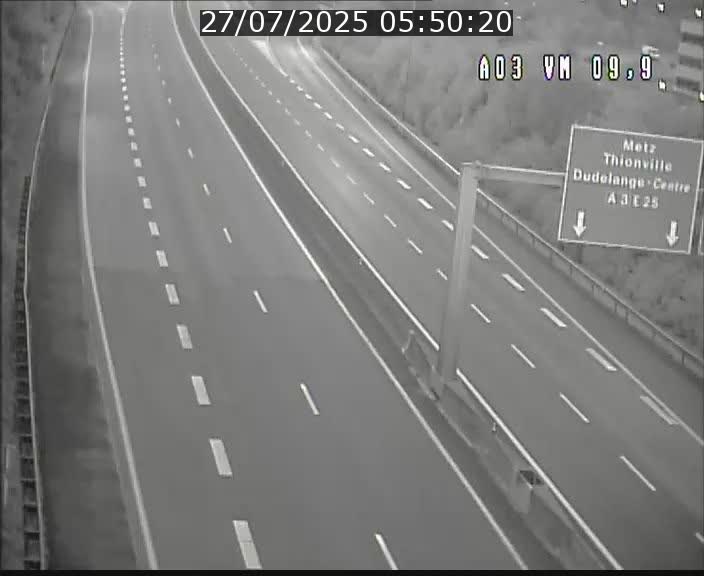 Webcam Autoroute à la Croix de Bettembourg - A3 - BK 9.9 - direction France