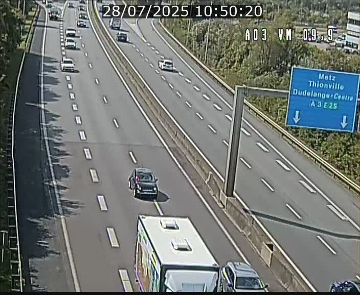 Webcam Autoroute à la Croix de Bettembourg - A3 - BK 9.9 - direction France