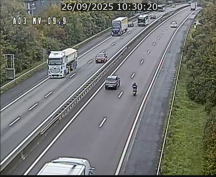 Webcam Autoroute à la Croix de Bettembourg - A3 - BK 9.9 - direction Luxembourg-Ville