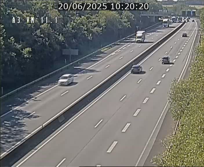 Webcam à la frontière franco-luxembourgeoise, avant la Croix de Bettembourg - BK 11.1 - direction Luxembourg-ville
