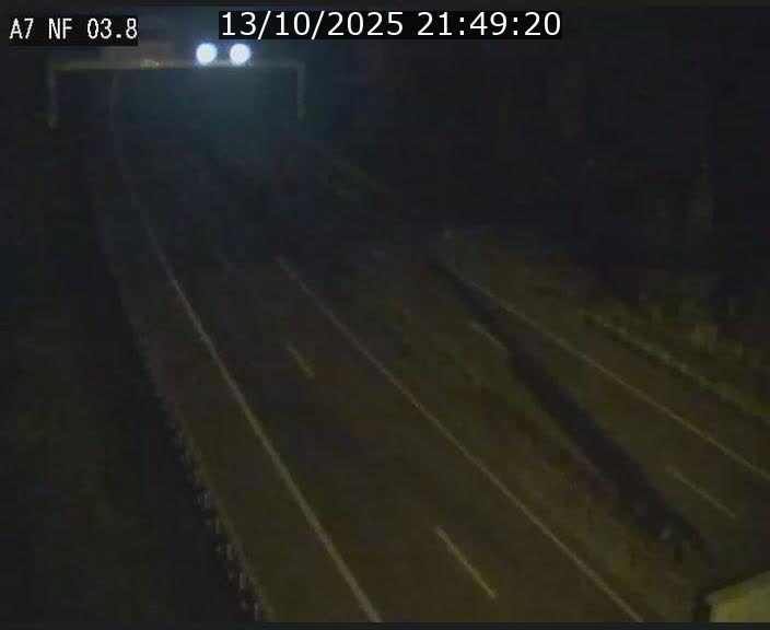 Webcam autoroute A7 au Luxembourg à la sortie du Tunnel Stafelter vers le Nord