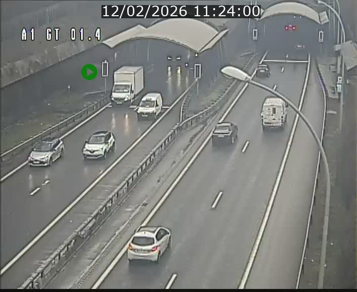 Traffic live webcam Luxembourg Hesperange - A1 direction Kirchberg - BK 1.4