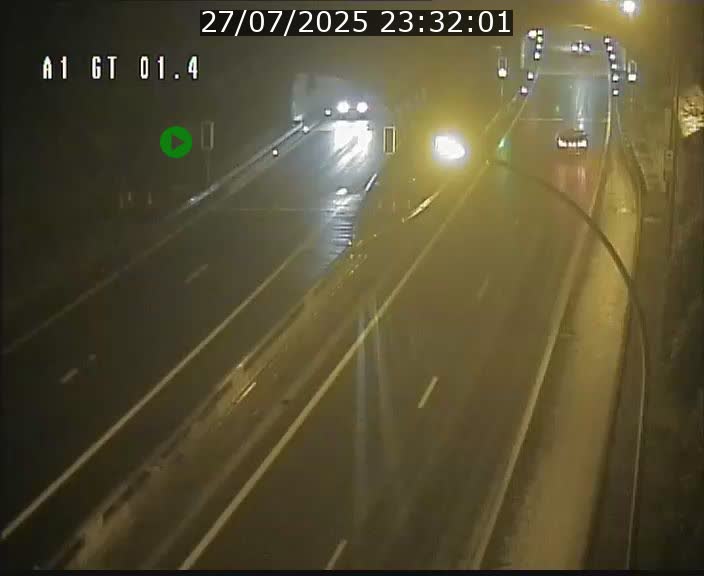Traffic live webcam Luxembourg Hesperange - A1 direction Kirchberg - BK 1.4